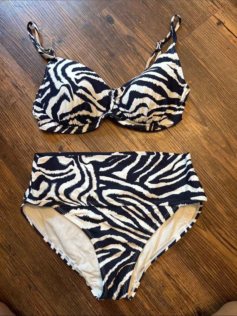 Zebra Print Bikini Bottoms S